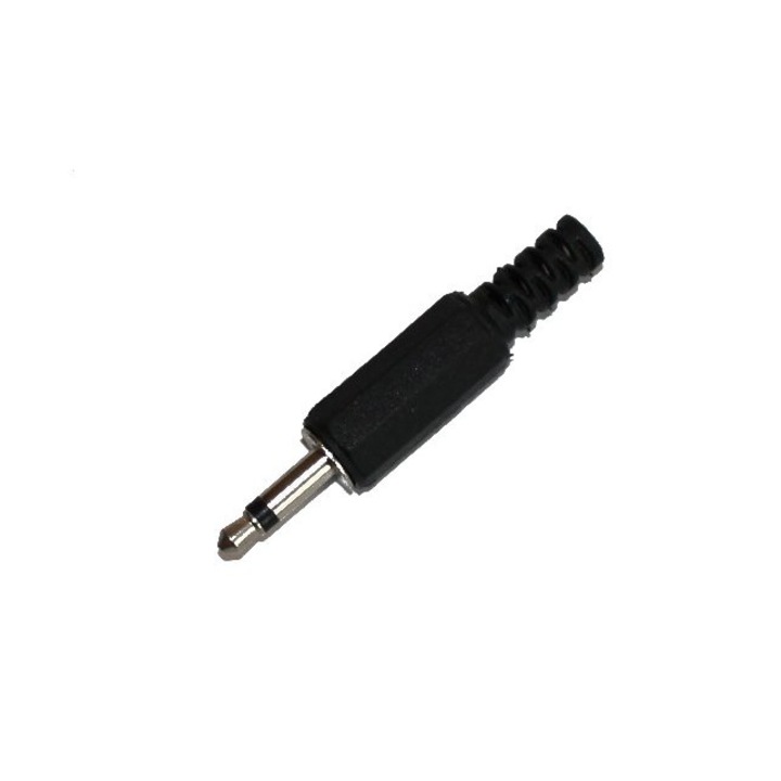 Mufa jack mono, 3.5 mm, Negru