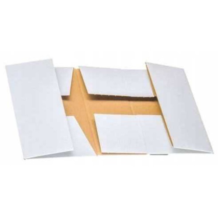 Картонена кутия, Grembox, 350g/m2, 250x200x80mm, бяло/кафяво