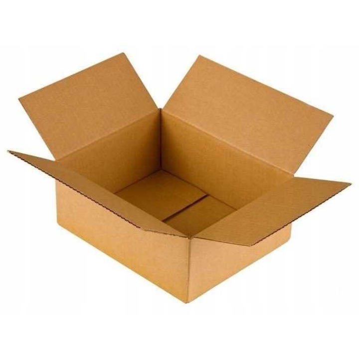 Кутия от картон с капак, GREMBOX, Картон, 450 x 350 x 80 mm, 380 g/m2, кафяв