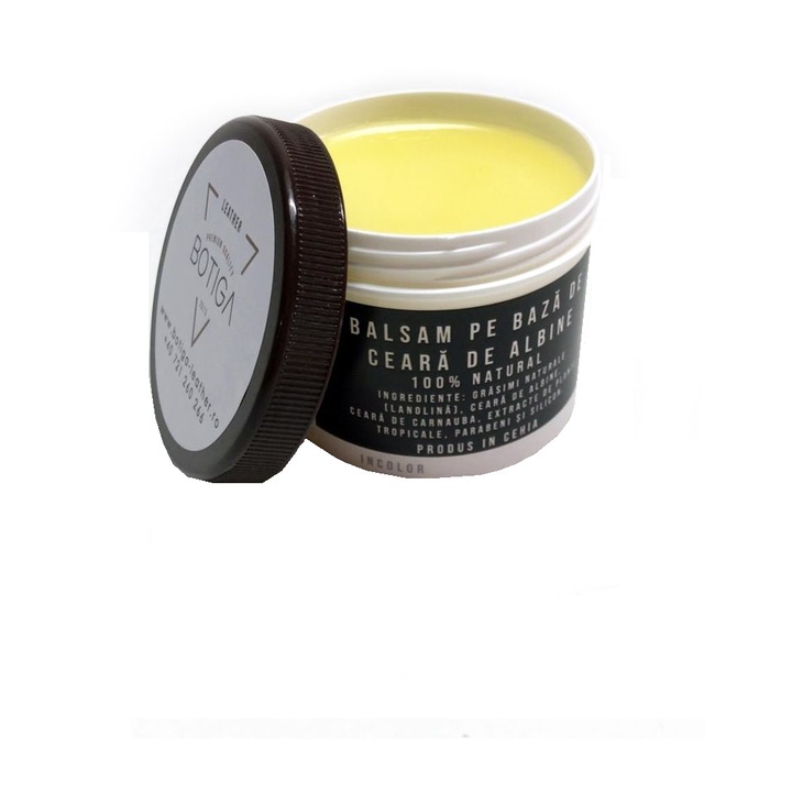 Balsam transparent pentru piele pe baza de ceara de albine, 225 ml