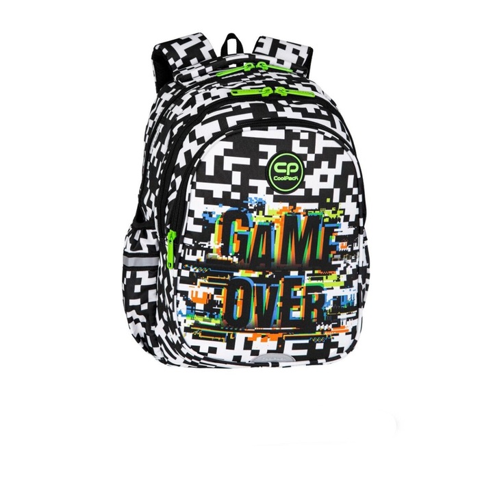 Rucsac de scoala CoolPack, Jerry, Game Over, 39 x 28 x 15, Multicolor