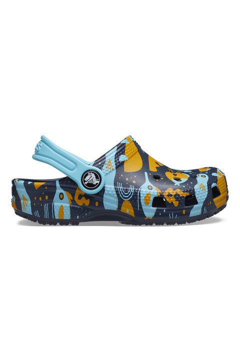 Crocs, Крокс с принт, Тъмносин