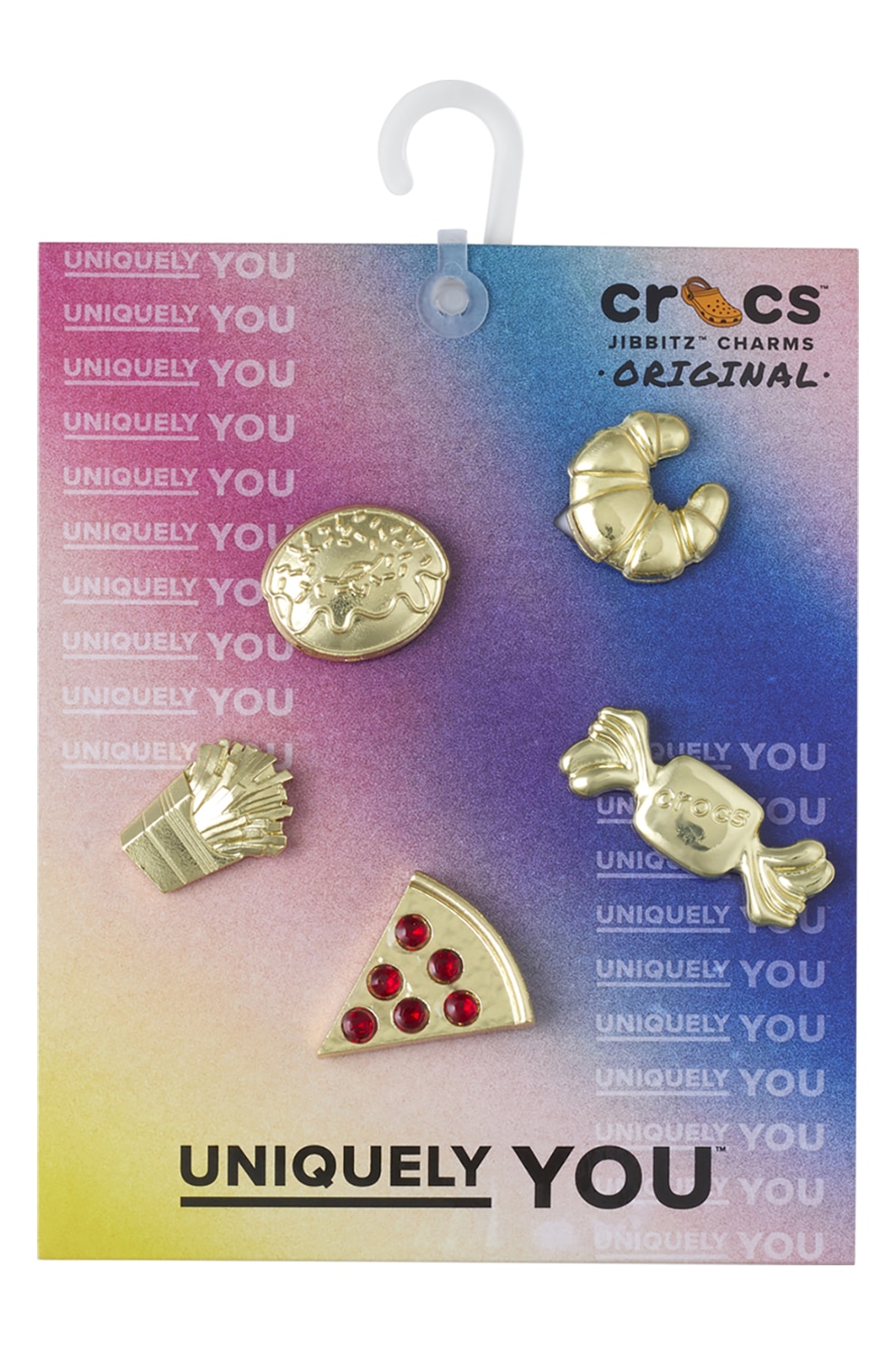 Crocs, Декорации за крокс Jibbitz - 5 броя, Златист - eMAG.bg