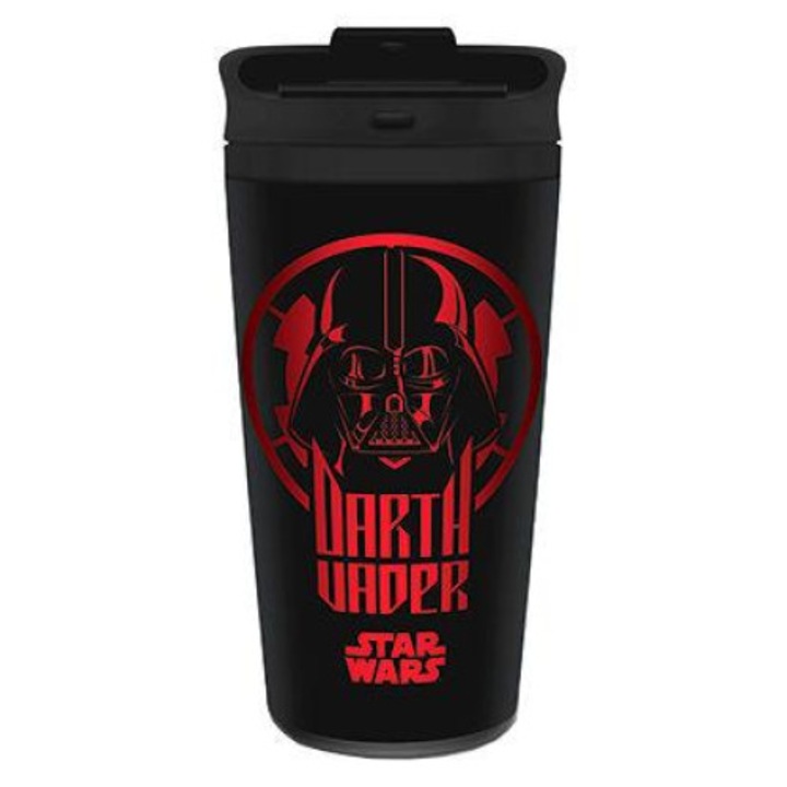 Termikus bögre, Abystyle, Starwars, fém, fekete, piros