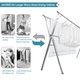 Сушилник за дрехи OVERATNG, 79", Сгъваем, Регулируем, Неръждаема стомана