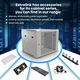 Шкаф Extralink, 6U 600x600 AZH, Сглобен, Две секции, Стенен/подов монтаж, Стъклена врата, Ляво/дясно отваряне на вратата, Сив