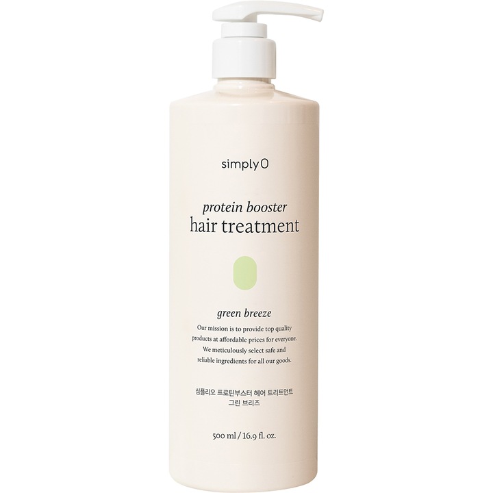 Masca de Par SIMPLYO Protein Booster, hranitoare si hidratanta, Green Breeze, 500 ml