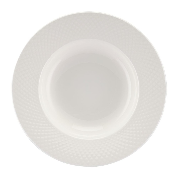 Farfurie adanca BARI WHITE, Villa Italia, Portelan, 23 cm, Alb