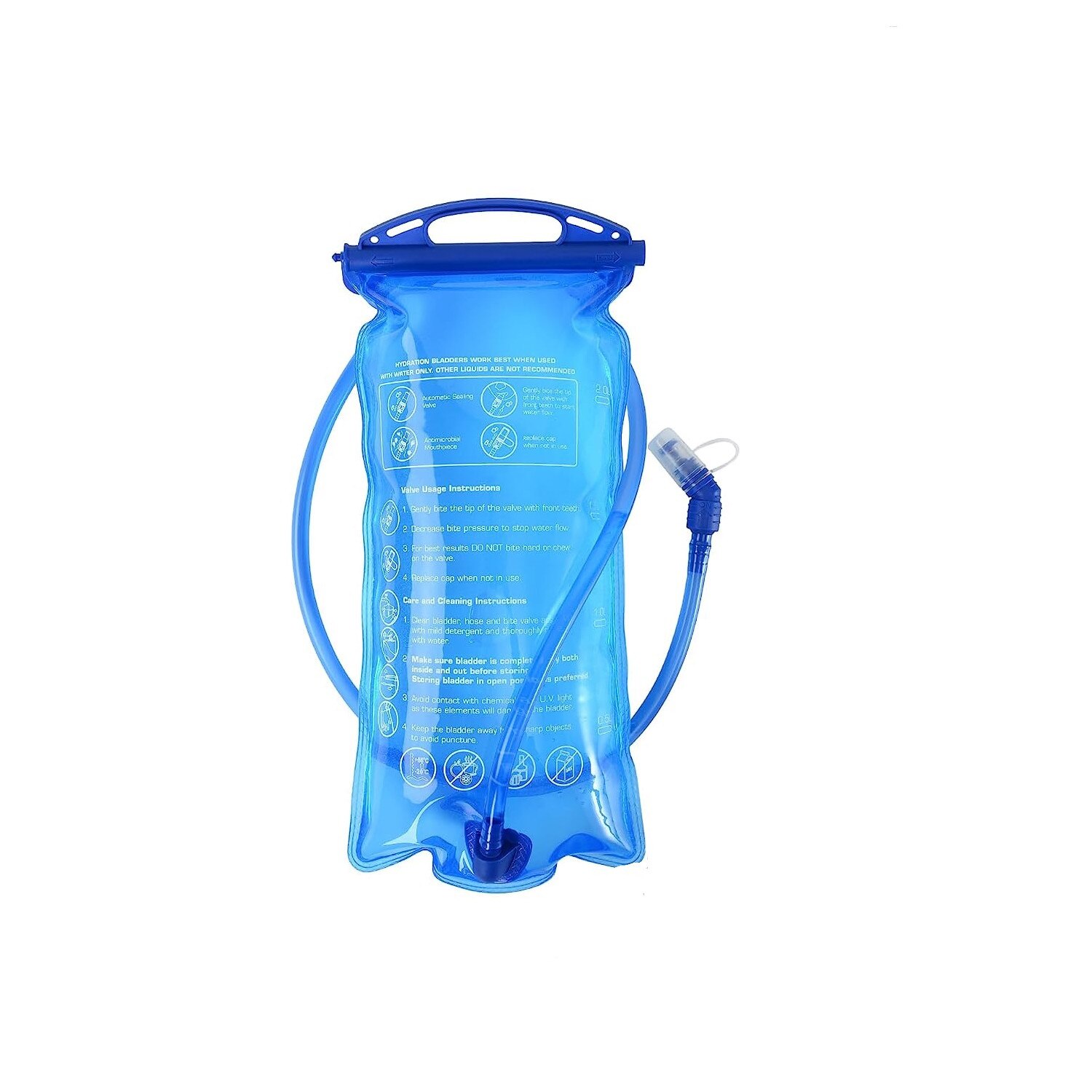 Sac portabil de baut, Plastic, 1.5 l, 35 x 17 cm, Albastru - eMAG.ro