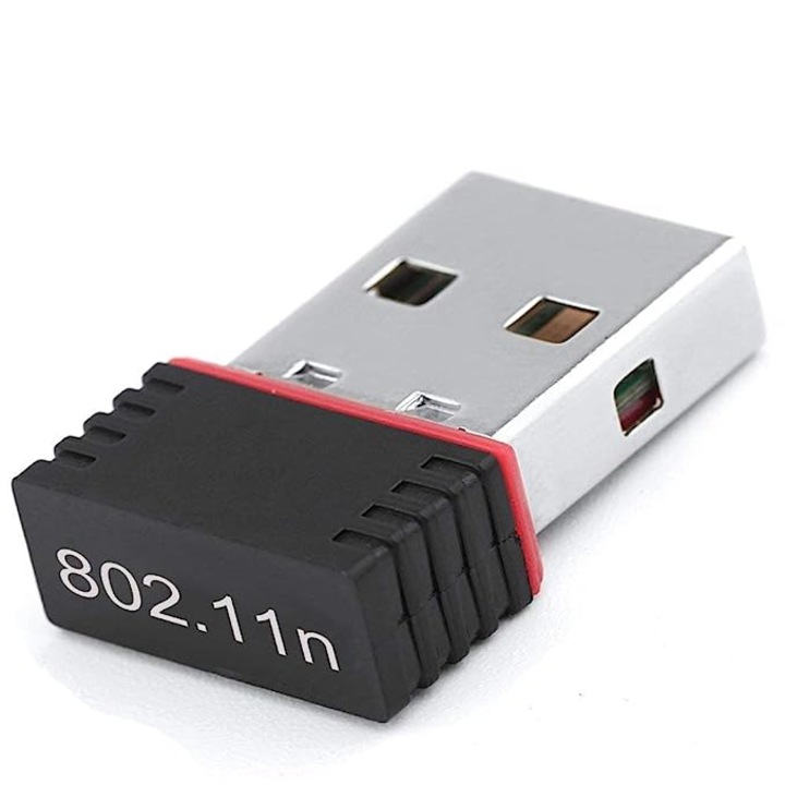 Adaptor antena WiFI, Zola®, interfata USB, functie inteligenta de economisire a energiei, 150Mbps. negru