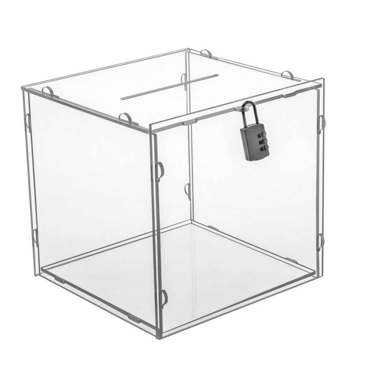 Urna cub demontabila 215x215mm, JJ DISPLAYS