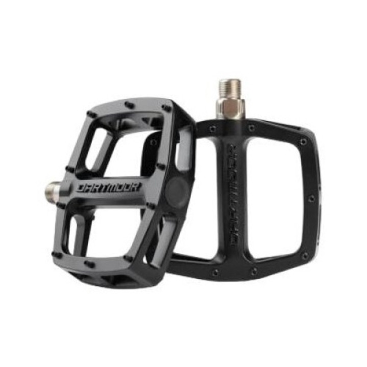 Set 2 pedale bicicleta Vibe, Dartmoor, Aluminiu, 97 x 107 mm, Negru