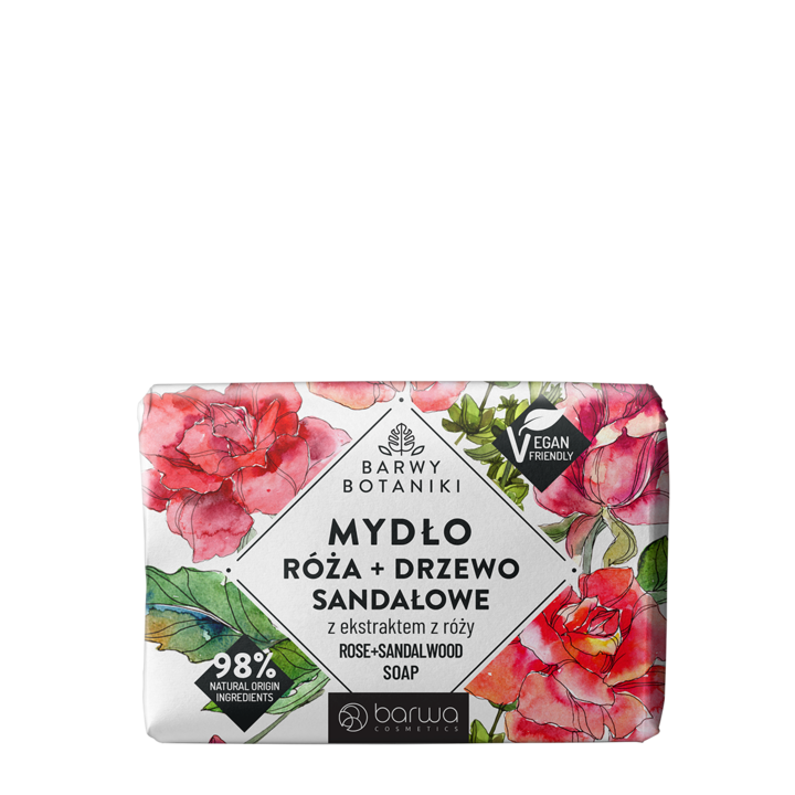 Сапун Barwa Botaniki със сандалово дърво и роза Barwa Cosmetics, 100 гр