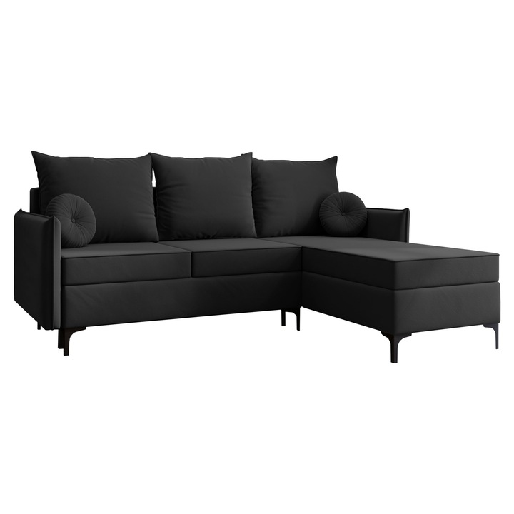 Coltar Camtalo L, Dreapta, MIRJAN24, graphite, 213x168x101 cm