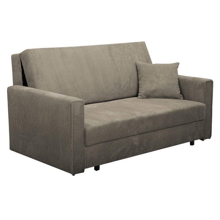 Canapea Clivia Bis Premium Reiat III, MIRJAN24, bej inchis, 153x98x85cm