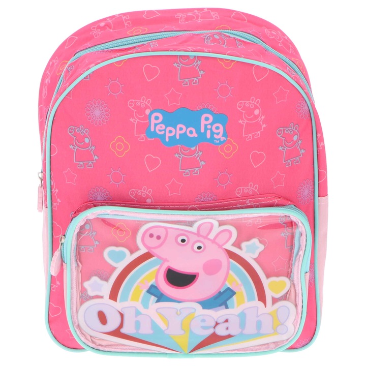 Раница за предучилищна възраст Peppa Pig, многоцветна, 30 x 24 x 9 см