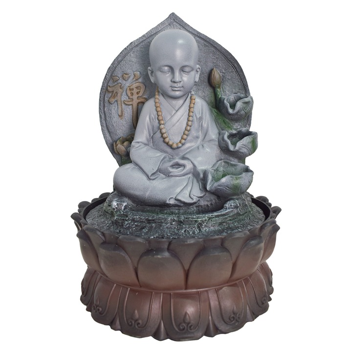 Артезиански фонтан, Фън Шуй, LED, потопяема помпа, Naimeed D5071, 26x26x39см