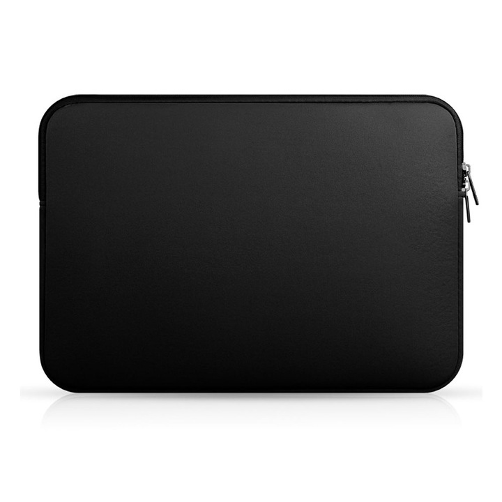 Husa pentru laptop impermeabila, 12 inch, Poliester, Negru