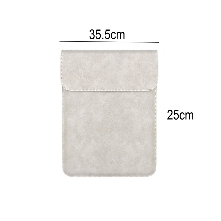 Mágneses laptoptok, 13,3 hüvelykes, ökológiai bőr, szürke