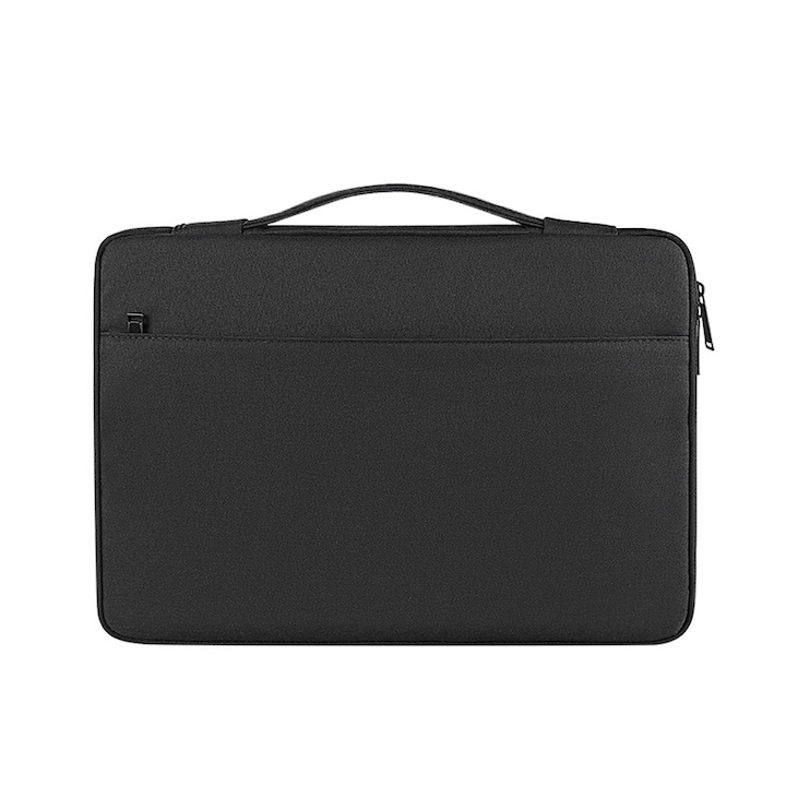 Geanta pentru laptop impermeabila, 13.3 inch, Nailon, Negru