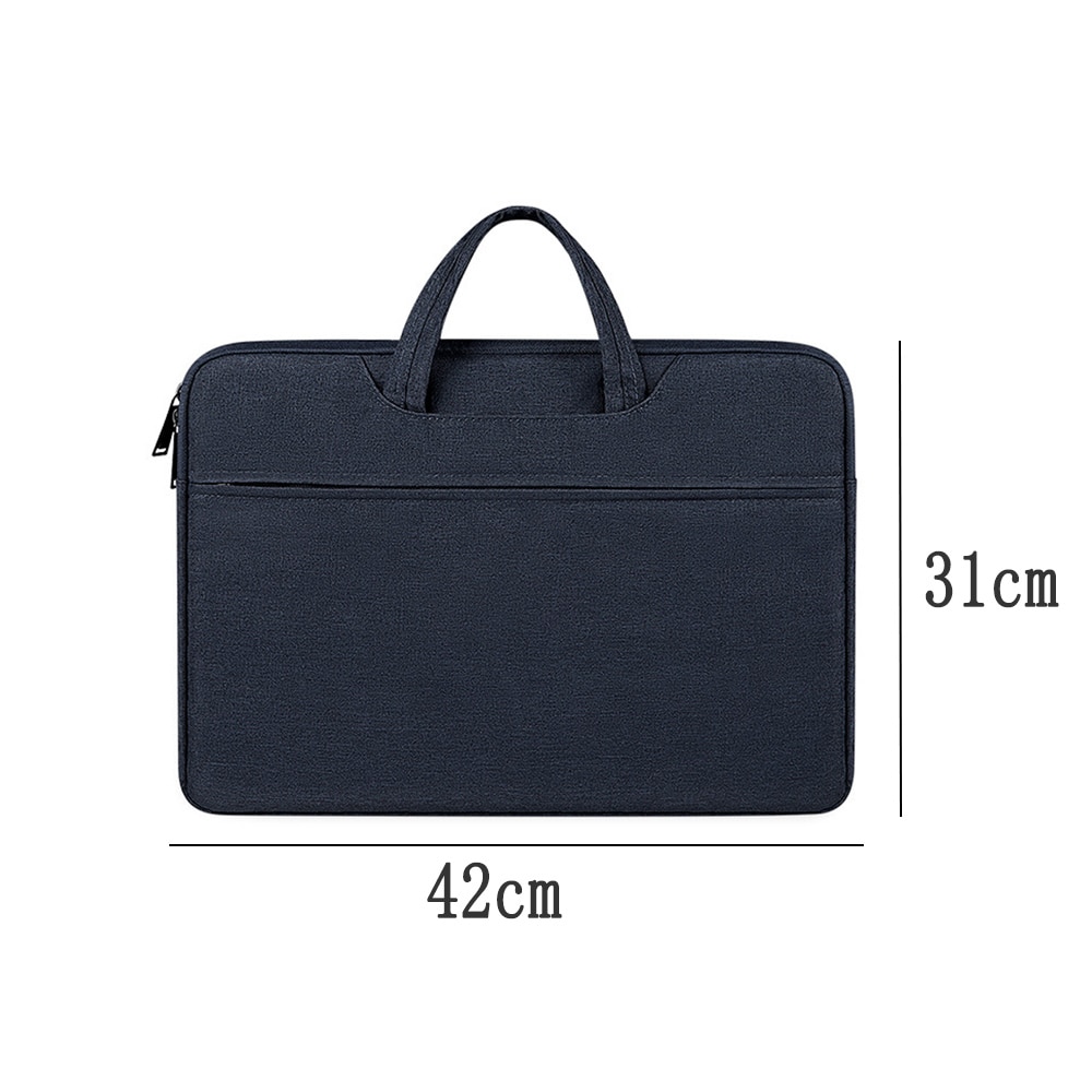 Husa Laptop Rezistenta la Apa, Oxford, Albastru Inchis, 36.5x27.5x3cm