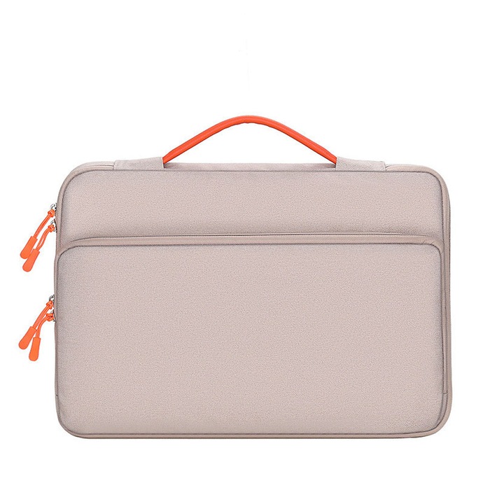 Laptoptáska 14 hüvelykes, üzleti alkalmi, poliészter, fekete