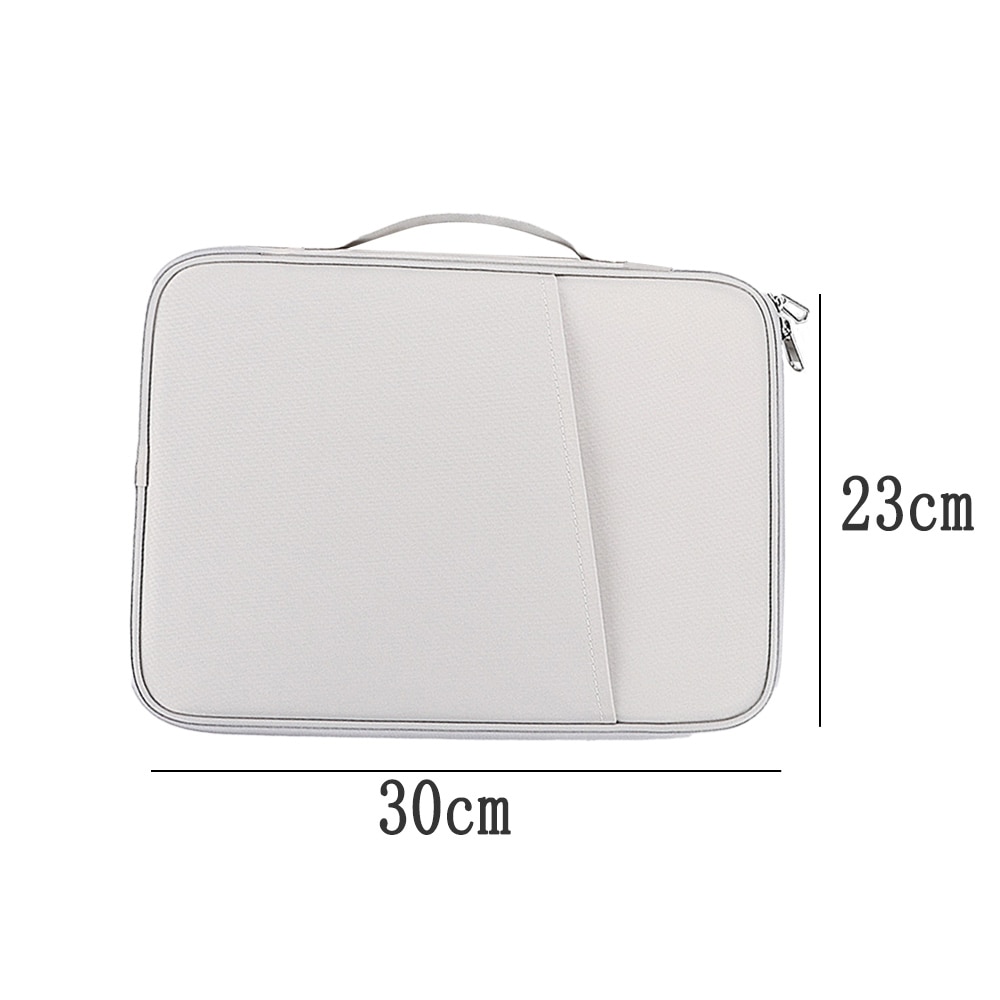 Geanta pentru laptop/tableta BGHYHYHI, 10.8-11 inch, poliester impermeabil, alb