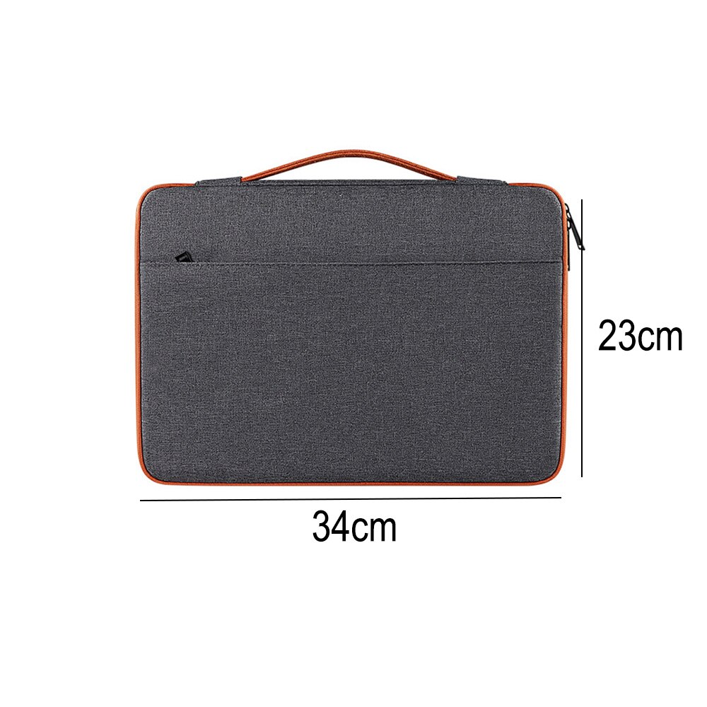 Husa pentru laptop rezistenta la apa, 11.6-12.5 inch, Nailon, Gri/Portocaliu