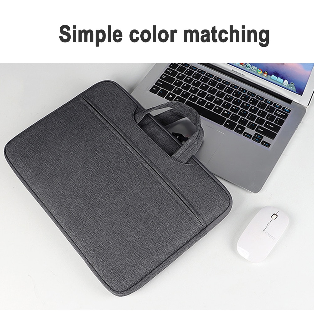Husa laptop rezistenta la apa, gri inchis, 36.5x27.5x3cm, pentru 13.3 inch