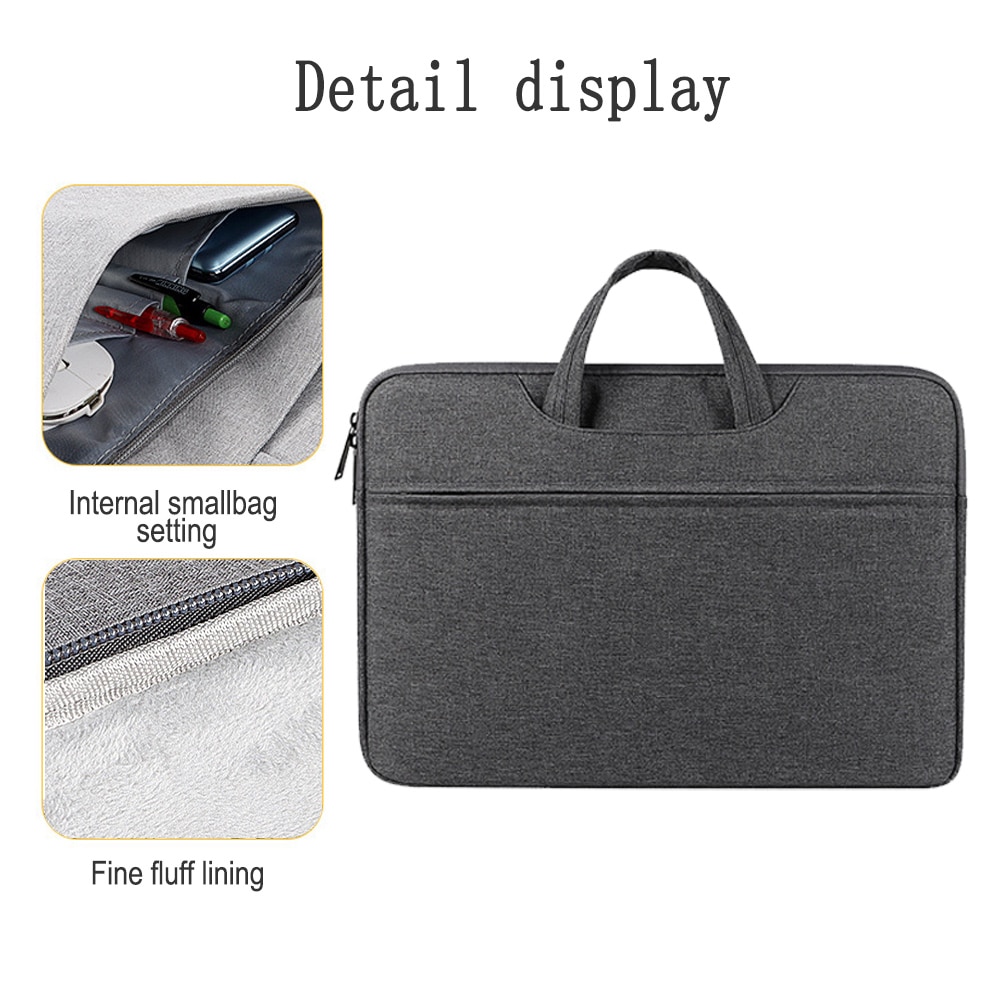 Husa laptop rezistenta la apa, gri inchis, 36.5x27.5x3cm, pentru 13.3 inch