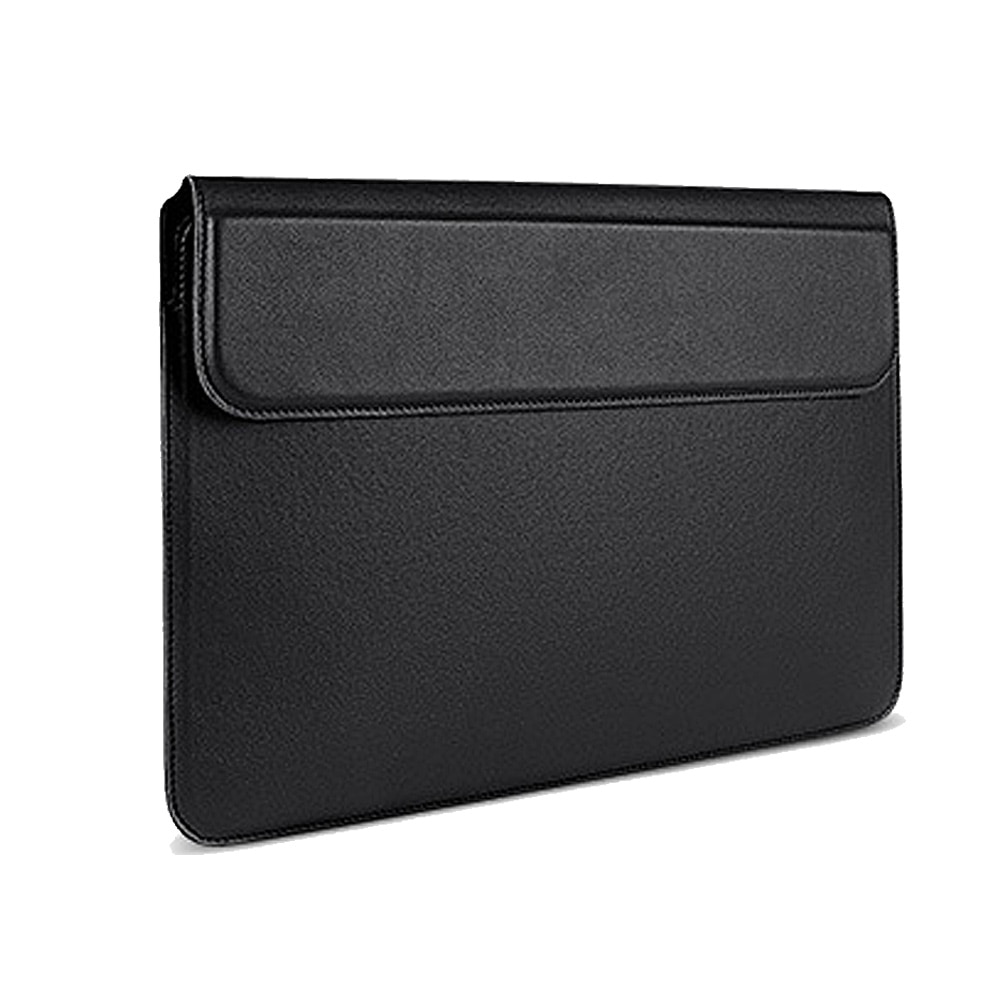 Husa laptop BGHYHYHI, piele sintetica, suport pentru laptop, neagra, 15x10x2cm