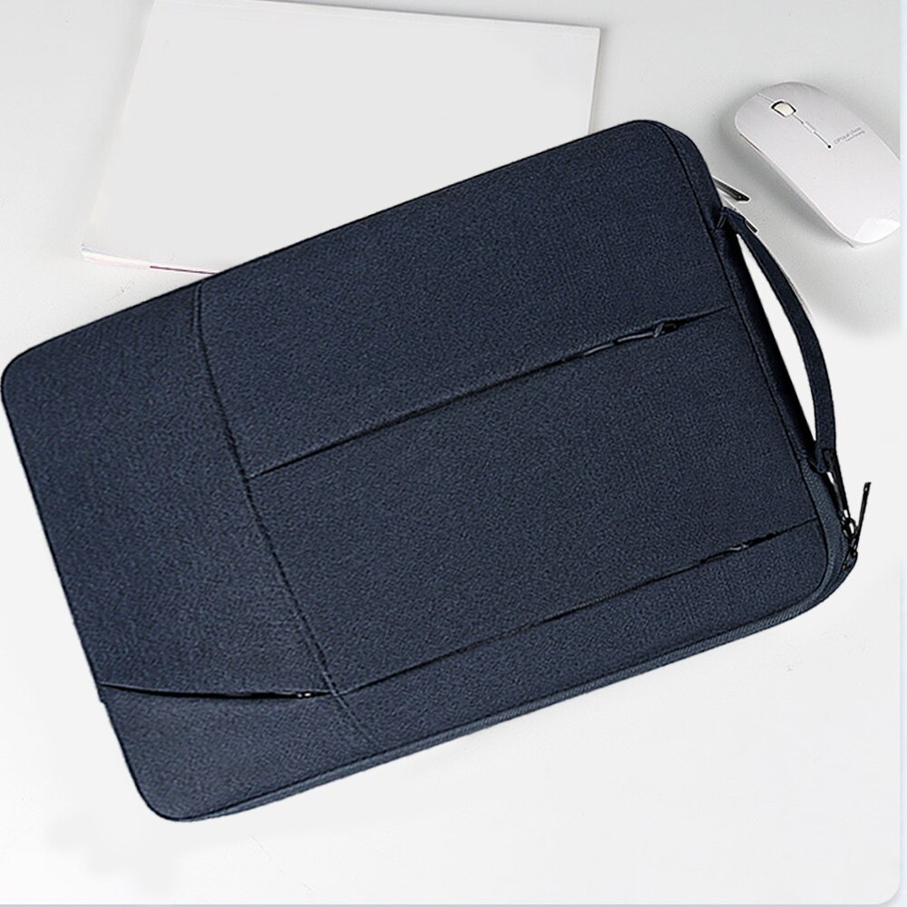 Geanta servieta impermeabila pentru laptop de 13, 3 inch, geanta protectoare pentru notebook si tableta de 360°, 13, 3 inch - albastru inchis