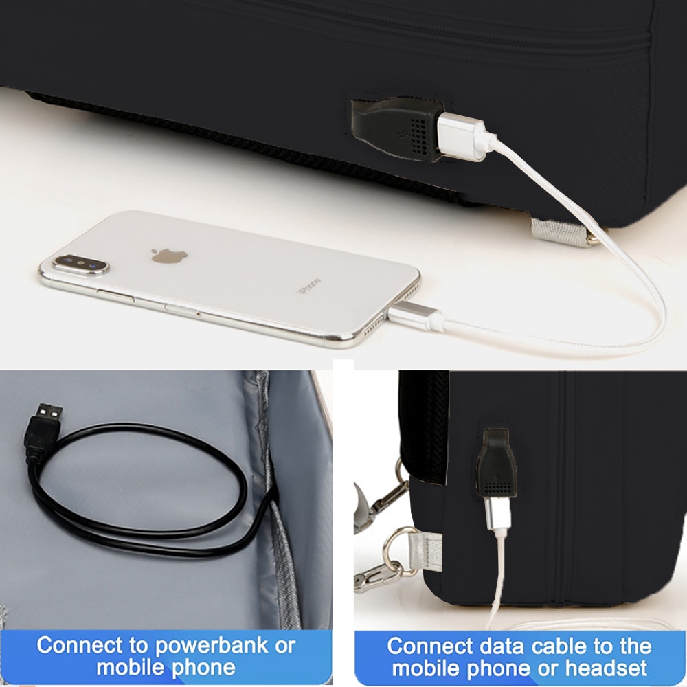 Rucsac pentru laptop, AMRINUGL, Negru, 44x33x11cm