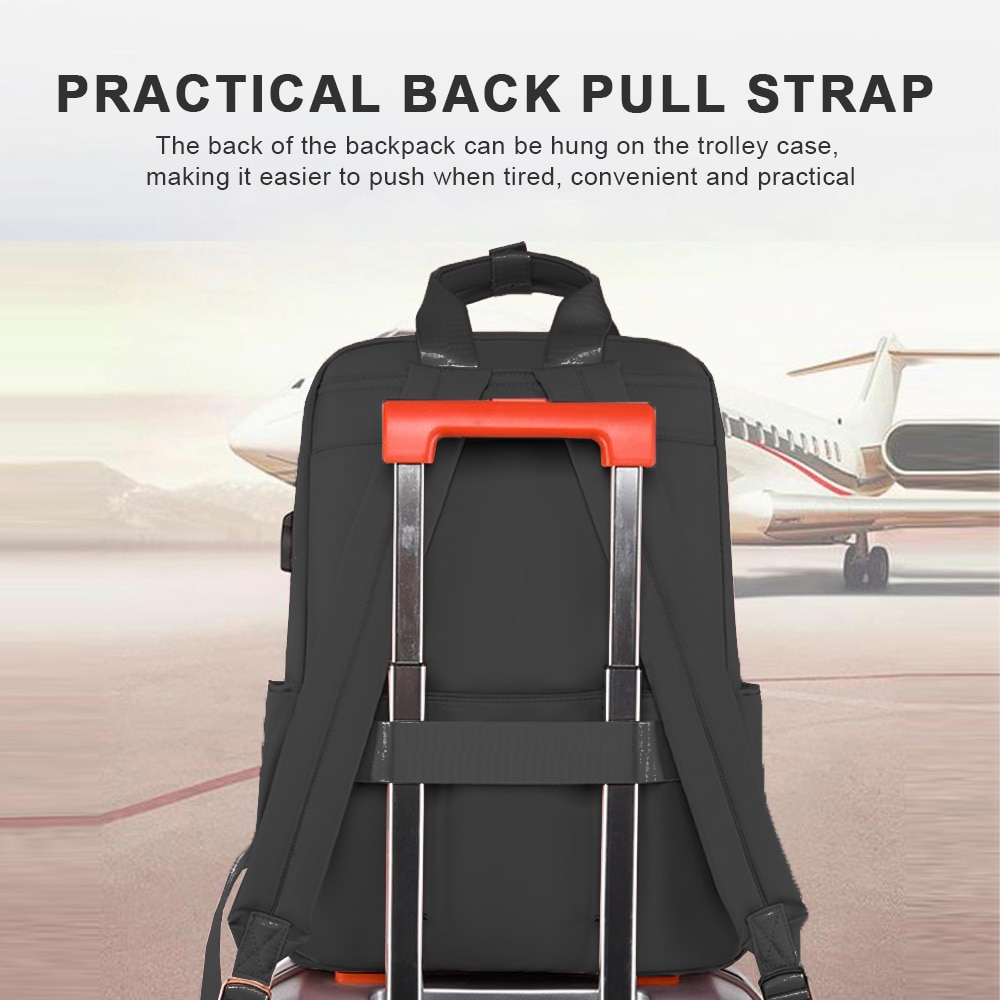Rucsac laptop AMRINUGL, 15.6/16.1 inch, impermeabil, cu port USB, 31x15x41cm