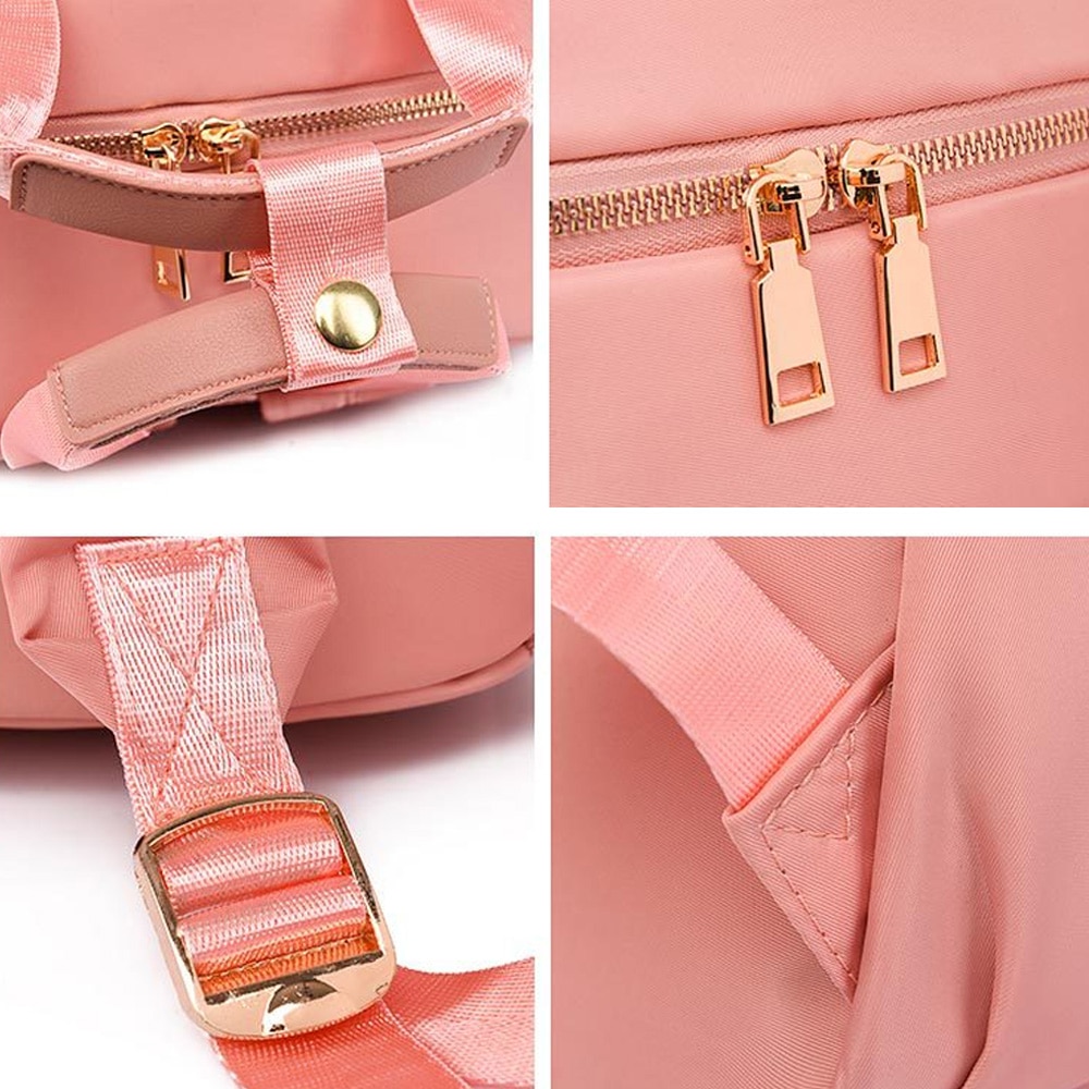 Rucsac, Pentru laptop, Unisex, Poliester, Rezistent, Roz