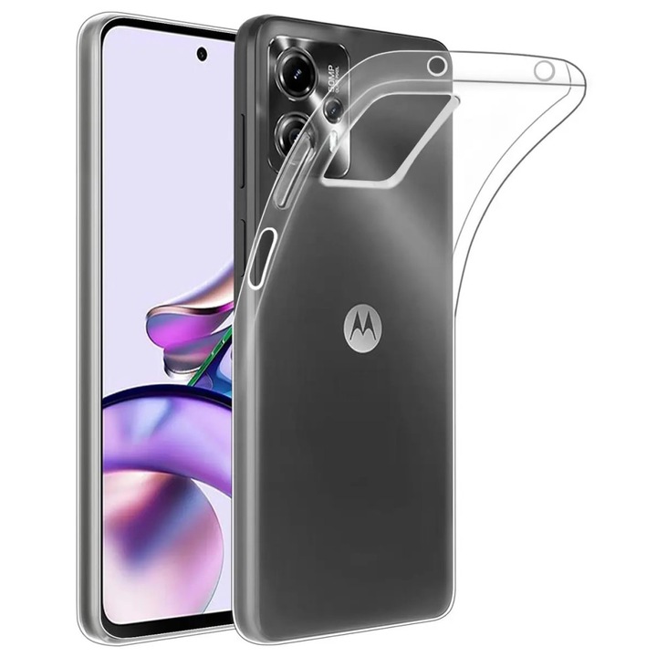 Motorola Moto G13 / G23 / G53 5G kompatibilis szilikon hátlaptok, vékony, átlátszó, 0.5mm