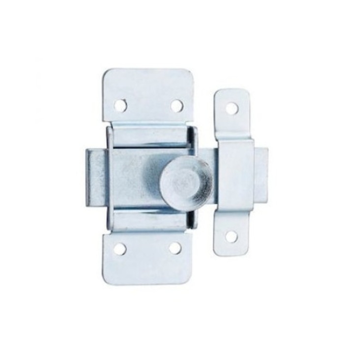 Zavor usa mobilier, zincat, 30 mm, cu bolt plat