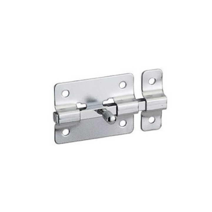Zavor usa mobilier, cromat, 75 mm, bolt plat