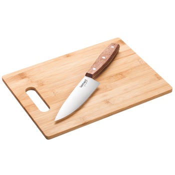 Tocator Lamart Bamboo + cutit, 30 x 22 cm / 15 cm Tocator Lamart Bamboo + cutit, 30 x 22 cm / 15 cm
