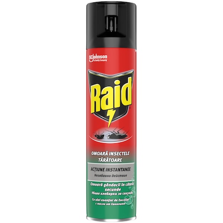 Spray impotriva insectelor taratoare cu eucalipt, Raid , 400 ml