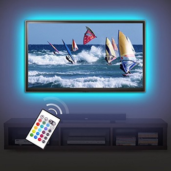 Kit banda LED USB pentru Iluminare ambientala in spatele televizorului Backlight TV RGB Kit banda LED USB pentru Iluminare ambientala in spatele televizorului Backlight TV RGB