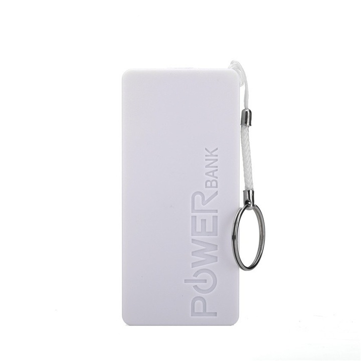 Външна батерия Power Bank 5600 mAh, Бяла