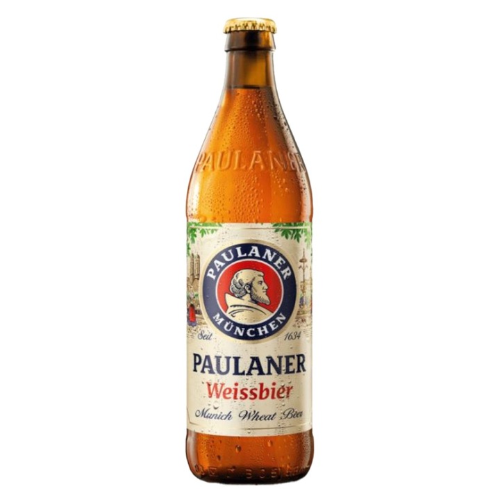 Set 7 x Bere Nefiltrata Hefe Weissbier Paulaner, 5.5 % Alcool, 0.5 l