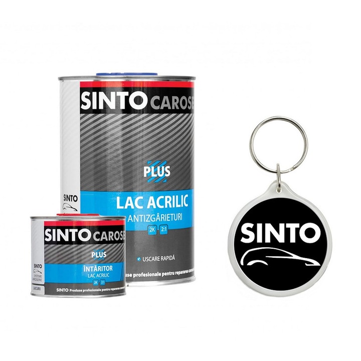 Set Filler Acrilic `Plus` 5:1 Cu Intaritor. Alb (0.75L + 0.15L) Sinto cu Breloc Sinto