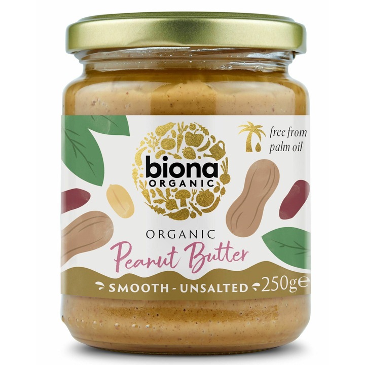 Crema de Arahide Smooth Bio fara Sare Biona, 250g
