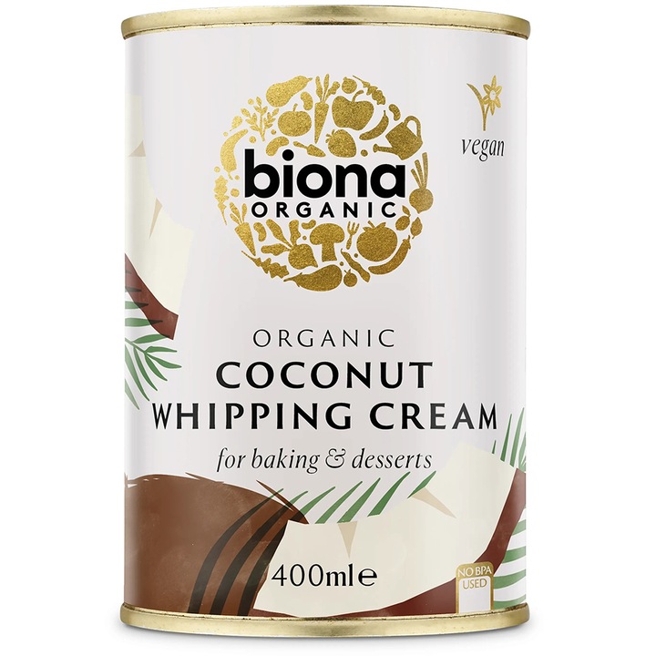 Pachet promo: 2 x Crema de Cocos Inlocuitor de Frisca Bio Biona, 400ml