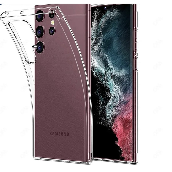 Husa Silicon Transparenta Compatibila Samsung Galaxy S22 Ultra