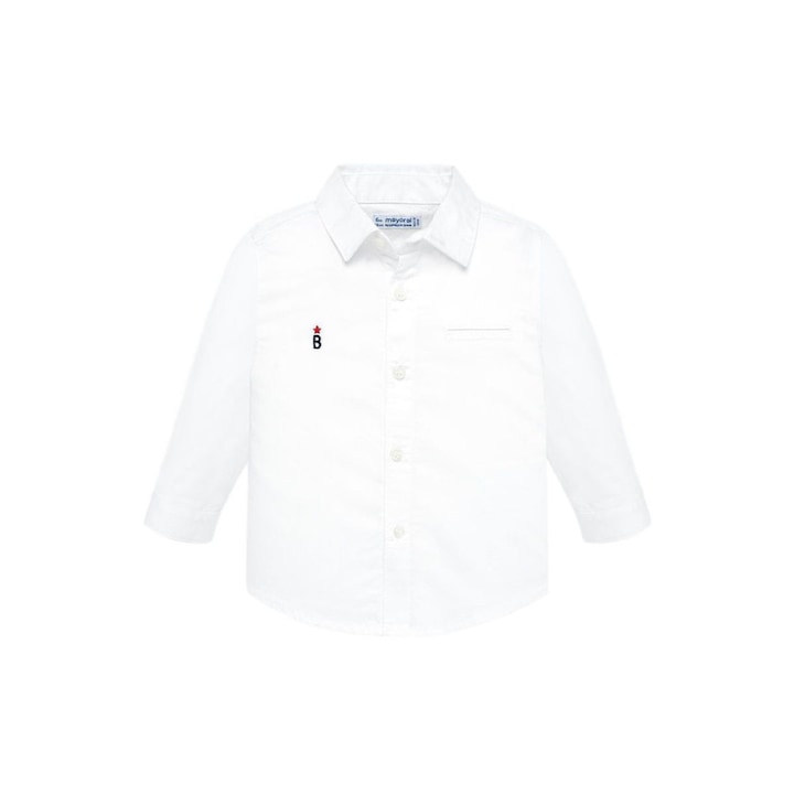 Бяла риза Mayoral за момче - 68см