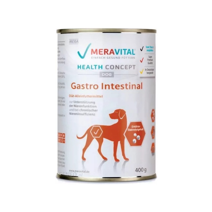 Hrana dietetica pentru caini Mera Vital, Gastro Intestinal, 400g