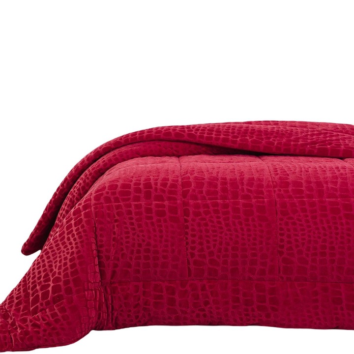 Patura din poliester, Beauty Home, 220x240 cm, Rosu